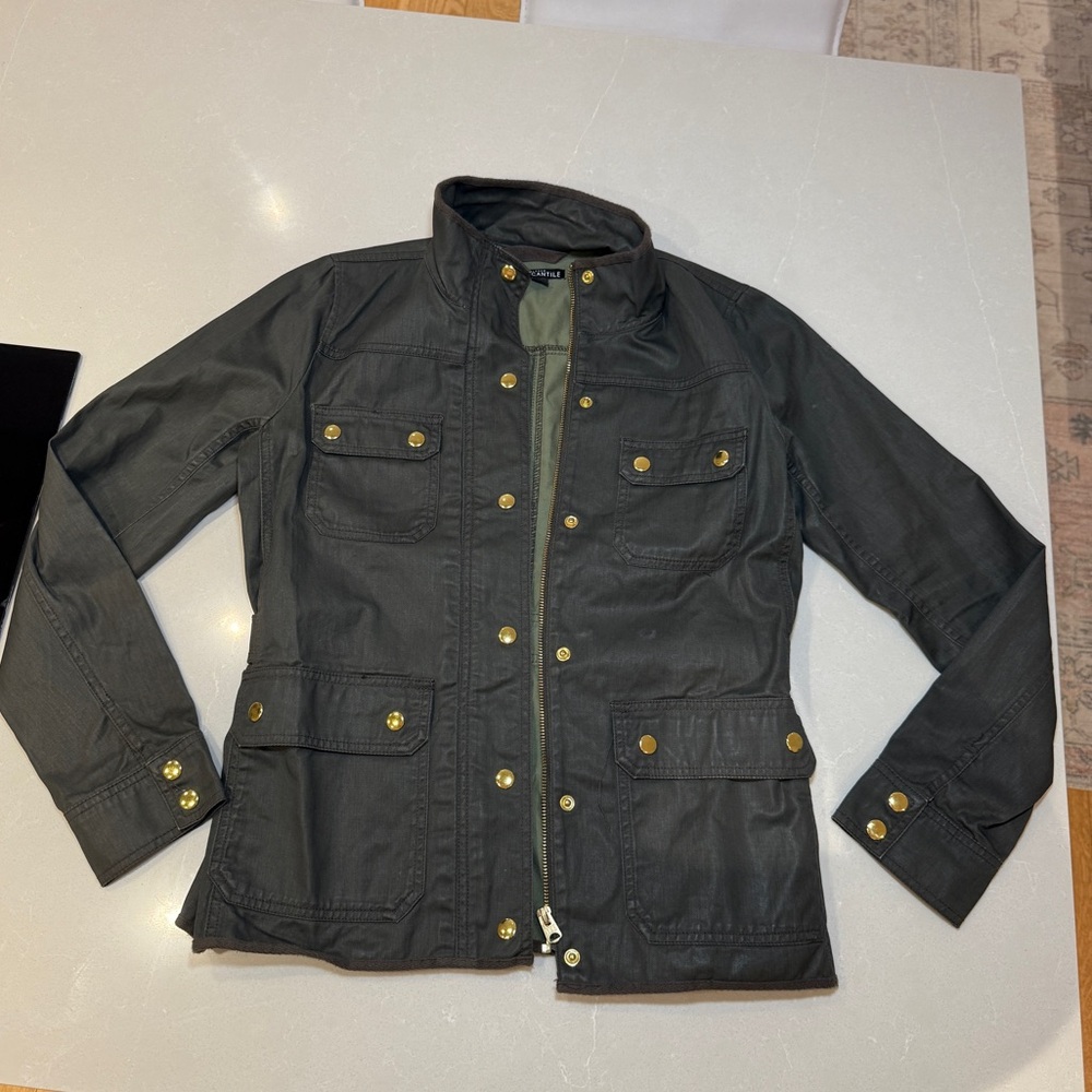 J Crew Green Barn Jacket size Small